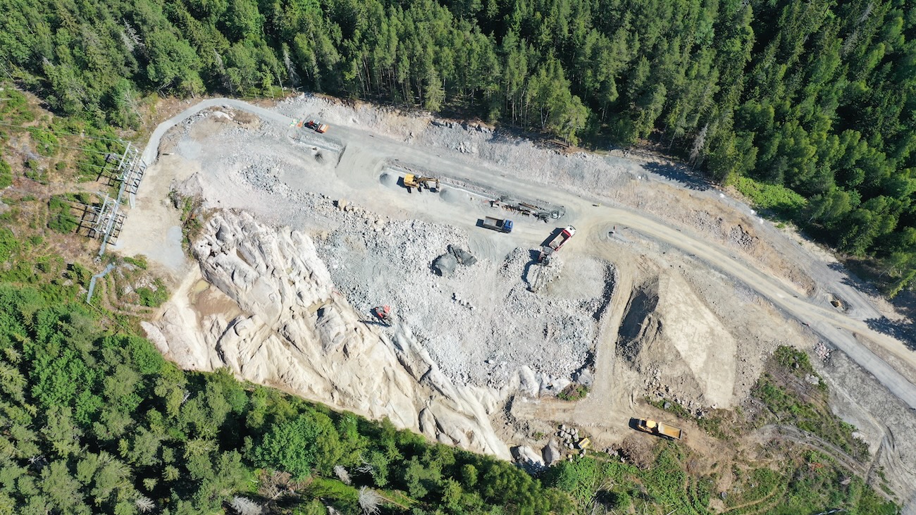 default Stort Schaktarbete i Åkersberga strax utanför Stockholm, projekt av företaget Markax, schaktning och markförberedelser