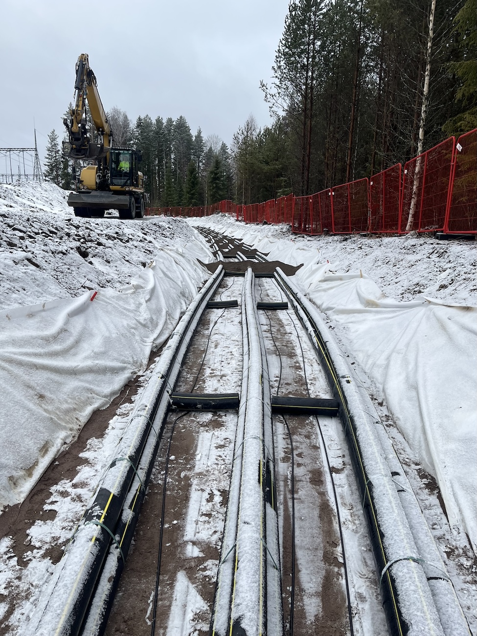 IMG_0819 Kabelförläggning Gävle 130kV, projekt av Markax, schaktning och ledningsarbeten
