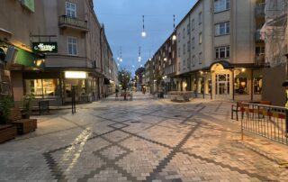 Ombyggnation av Drottninggatan i Gävle av företaget Markax