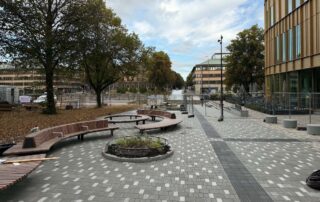 Markax projekt Agnes kulturhus. Markarbete och utemiljö av Agnes kulturhus i Gävle
